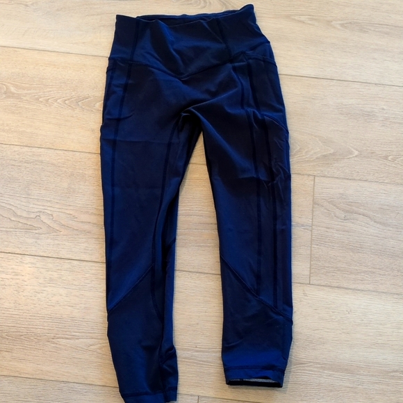 Lululemon All The Right Places Crop II *23"True Navy - Picture 4 of 5